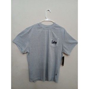 Lee Men’s Short Sleeve Stretch Pocket Tee. Heather Grey. Size XL. NEW